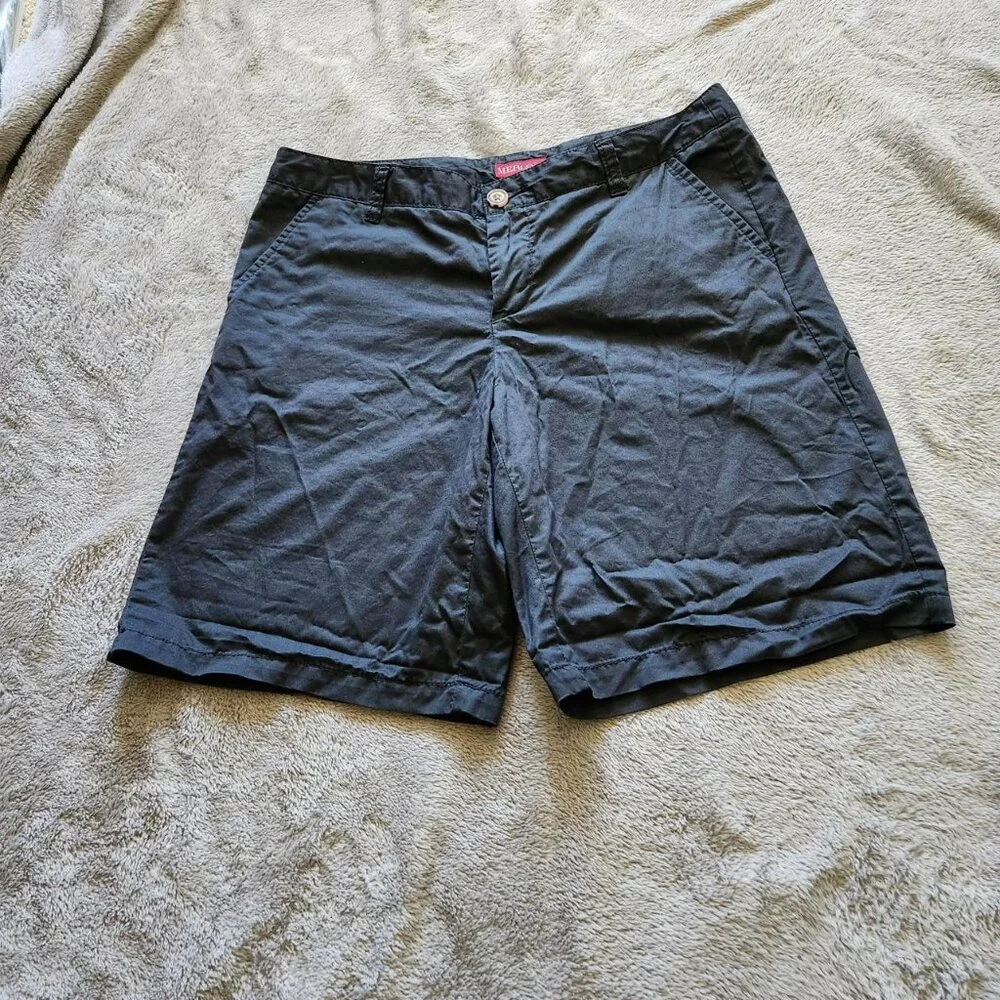 Merona vintage y2k black 100% cotton shorts Sz 8 classic minimalist preppy